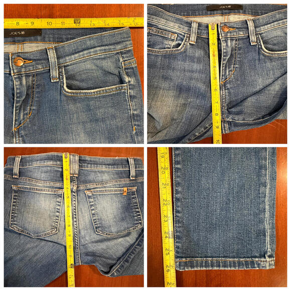 Joe's Jeans The Libby Crop Mid Rise Straight Leg Jeans Blue Wash Size 27 - Picture 6 of 15